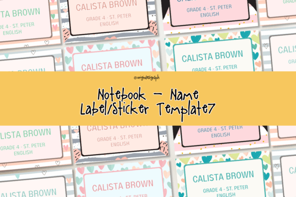 Back to School Essentials: Canva Template - Name Labels7 PLR for Organized Learning