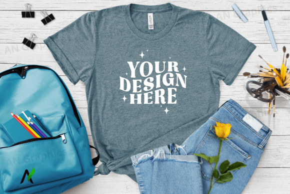 Bella Canvas 3413 Female Mockup – 063 and Back To School T-Shirt Mockup: A Designer’s Essential Tool