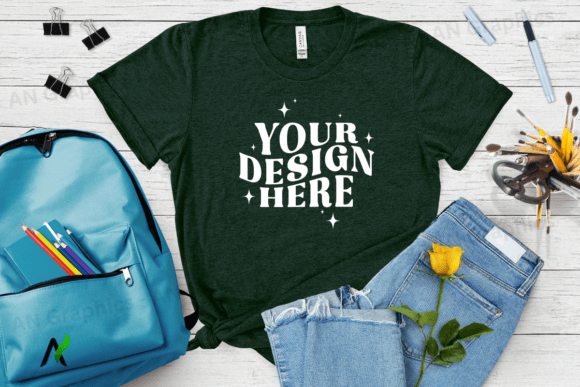 Bella Canvas 3413 Female Mockup - 065: A Professional Tool for Showcasing T-Shirt Designs