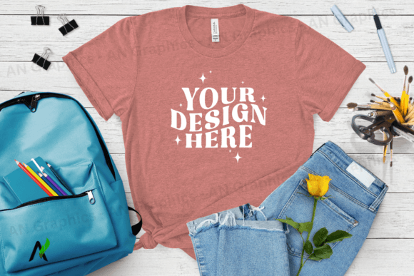 Bella Canvas 3413 Female Mockup - 073