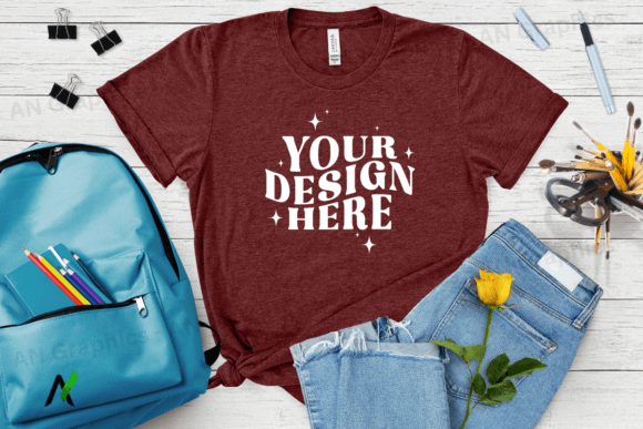 Bella Canvas 3413 Female Mockup - 091: A Professional Design Tool for T-Shirt Creators