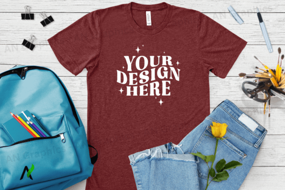 Bella Canvas 3413 Mockup Design