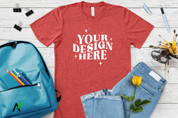 Bella Canvas 3413 Mockup Design