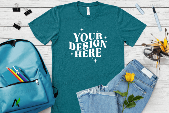 Bella Canvas 3413 Unisex Mockup - 045: A Professional Tool for T-Shirt Designers