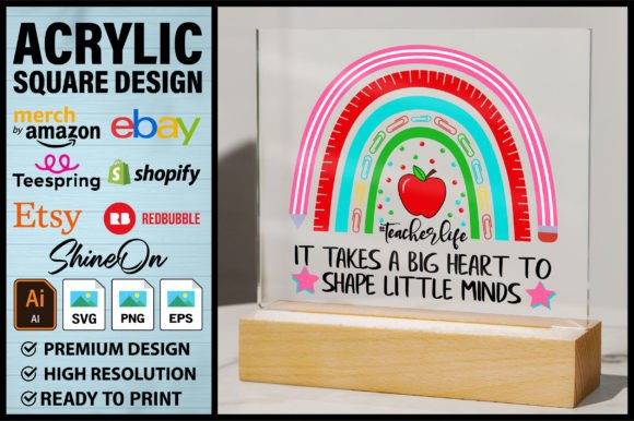 Teacherlife IT TAKES a Acrylic Design: A Versatile Tool for Creativity and Practicality